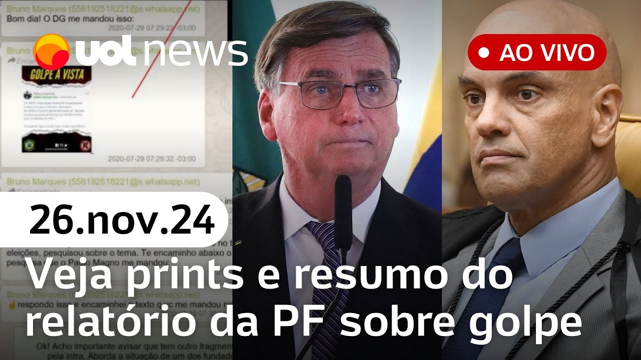 Relatório da PF que indicia Bolsonaro é liberado por Moraes: veja detalhes e prints AO VIVO