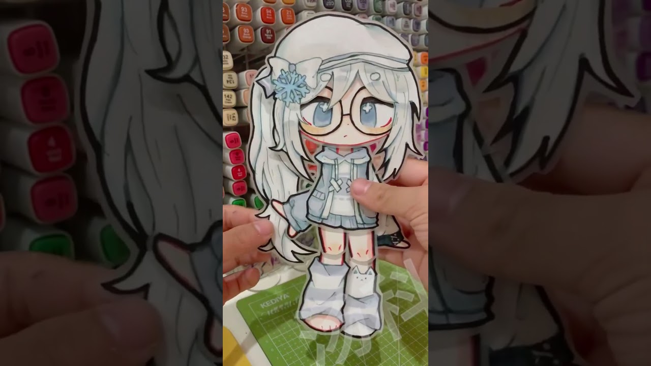 GACHA CLUB PAPER PUPPET MOVES #diy  #howtomake #gacha #gachalife #gachaclub #gachameme