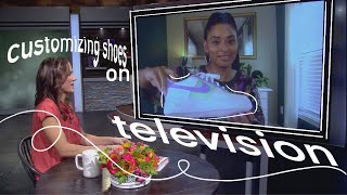 I WAS ON TV! - KATU TV APPEARANCE - HOW TO CUSTOMIZE SHOES