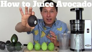 How to Make Avocado Juice with a Juicer