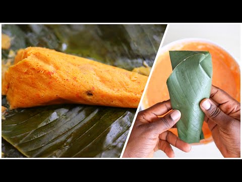 MOIN MOIN ELEWE | Moin Moin in Leaves | Moin Moin Recipe