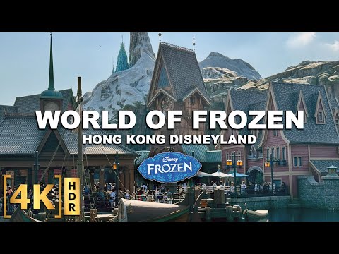 Tour at the First-Ever WORLD OF FROZEN in Hong Kong Disneyland! | Frozen Ever After Ride & Walk Tour
