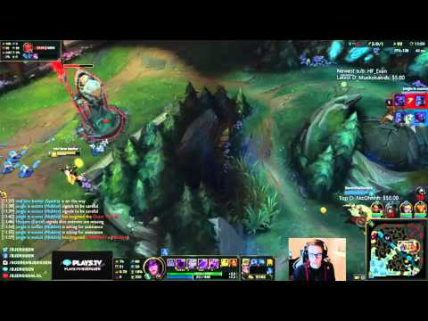 Bjergsen duo Svenskeren vs S Diana 2 - Syndra vs Diana Mid - League of Legends