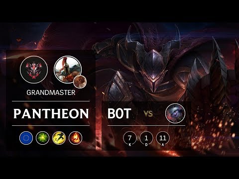Pantheon Bot vs Tristana - EUW Grandmaster Patch 9.8