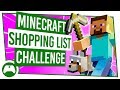 Minecraft SHOPPING LIST Challenge