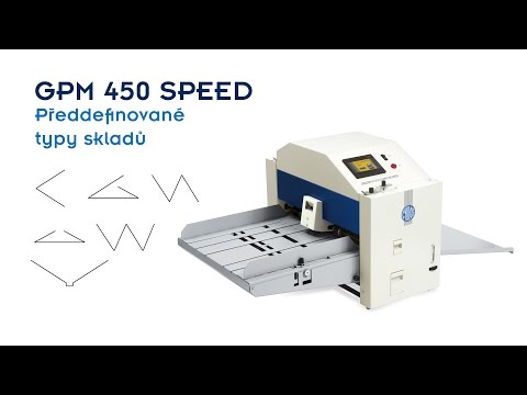 Rýhovací, perforovací a děrovací stroj GPM 450 Speed
