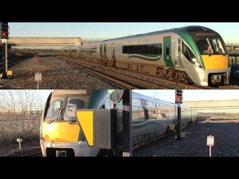 Irish Rail 22000 Class Intercity Trains x 2 - Adamstown Station, Dublin