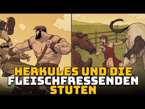 Herkules gegen die Fleischfressenden Stuten des Diomedes - Die 12 Arbeiten des Herkules #8