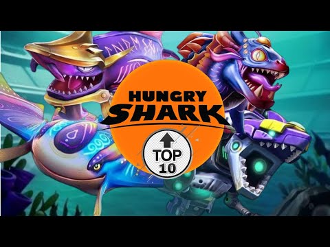 TOP 10 STRONGEST SHARKS in HUNGRY SHARK WORLD - 2024