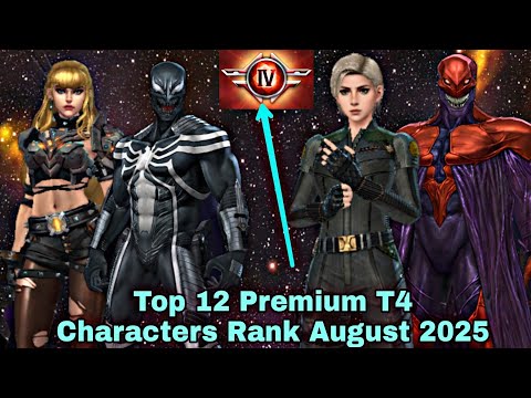 Top 12 Premium T4 Characters Rank August 2025 - Marvel Future Fight