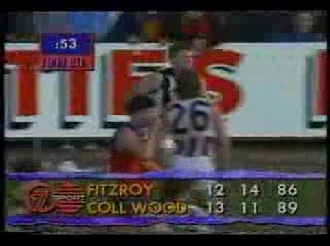 Fitzroy v Collingwood 1992 - Paul Roos to the rescue!