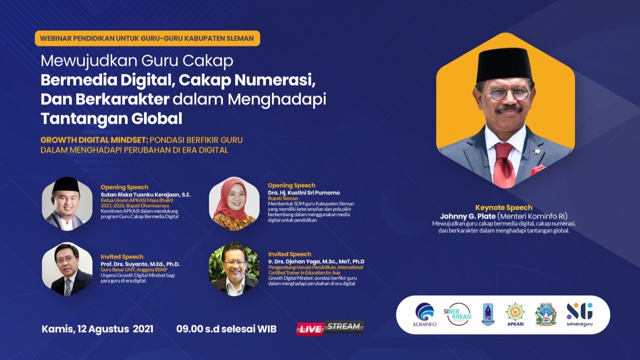 WEBINAR PENDIDIKAN: Kabupaten Sleman & SahabatGuru 2021