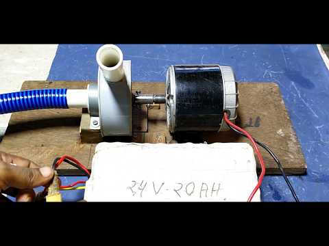 How to Make a Powerful Water Pump  using 24 v Bicycle Motor  || home made bike washer