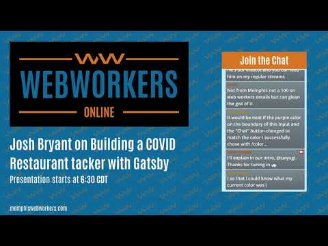 Web Workers Online Part 1: Setting up GatsbyJS to build a website to track open restaurants