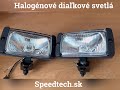 Prídavné diaľkové svetlá 12V - H3 / 55W hranaté ECE R112 (2ks) - Video Youtube