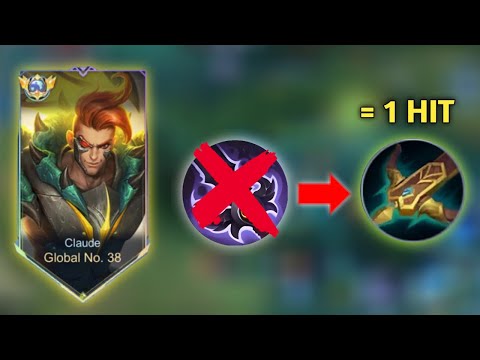 TOP GLOBAL CLAUDE 1 HIT BUILD 2023 ( insane damage ) ~ Mobile Legends