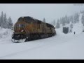 Trains Through The Snow UP Trains Climb Donner Pass