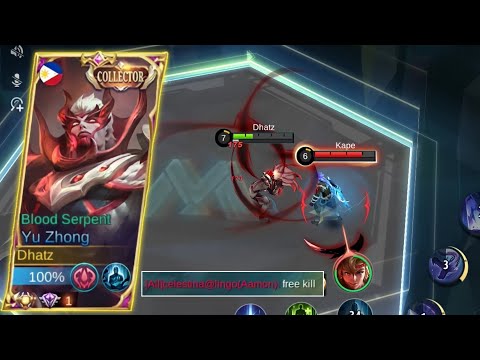WHEN ENEMY THINK HIS DIMENSION WILL MAKE HIM STRONGER | YU ZHONG GAMEPLAY - MLBB