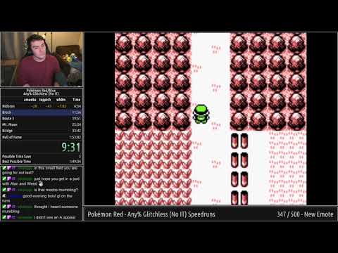 Pokémon Red - Any% Glitchless (No IT) Speedrun in 1:53:46