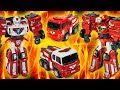 Tobot Rescue R VS Tobot R FireTruck Toy Transformation