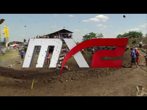 Beaton & Cervellin crashes - MX2 Race 1 - MXGP of Germany 2019