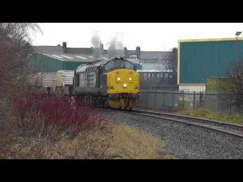 37606 Top'n'Tail 37194 6C51 Sellafield - Heysham flasks 30th December 2013