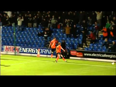 Luke Waterfall's goal for Scunthorpe against Chesterfield - November 2013