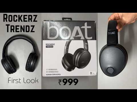 Thumbnail for 50 HOURS Battery Life?! 🔋 boAt Rockerz Trendz Unboxing (Black Sabre) First Look