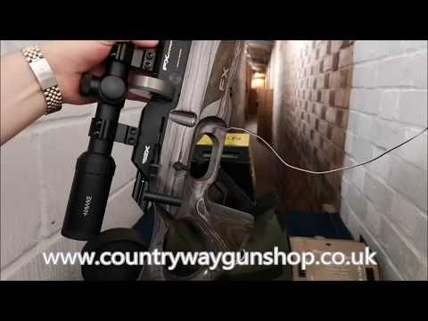 FX Crown 22 Air Rifle Grouping and Chrono