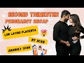 Second Trimester Recap | Low Laying Placenta | NT Scan | Anamoly Scan | Rapid Weight gain