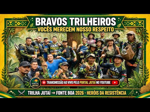 Chegada dos Trilheiros de Jutaí-AM em Fonte Boa. 