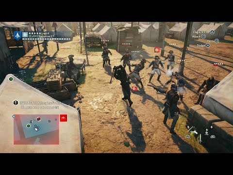 Assassin's Creed Unity Arno fights 20+ guards non-lethal.