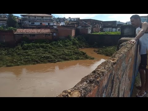 Ponte do barro com volume alto de água Timbaúba PE/