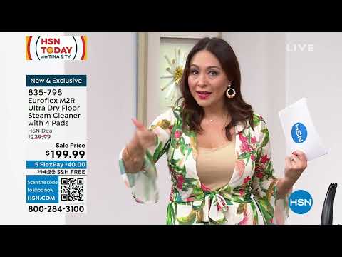 Euroflex Vapour M2R Ultra Dry Floor Steam Cleaner with 4...