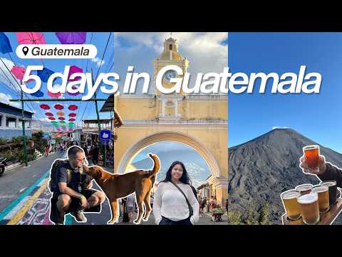 5 Days in Guatemala 🇬🇹 | Lake Atitlán, Antigua & Hiking Pacaya Volcano