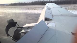 preview picture of video 'First Air B737-200 C-FACP Landing at Norman Wells - Window View'