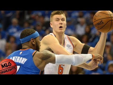 Kristaps Porzingis (31 pts) Full Highlights vs Thunder / Week 1 / Knicks vs Thunder /2017 NBA Season