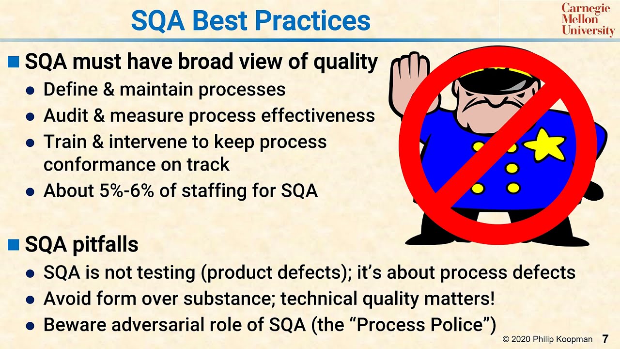 L20 07 SQA Best Practices