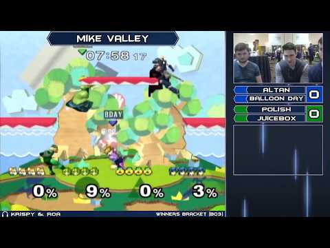 Mike Valley - Altan & Free Balloon Day vs Polish & Juicebox - Winners Quarters - Melee Doubles