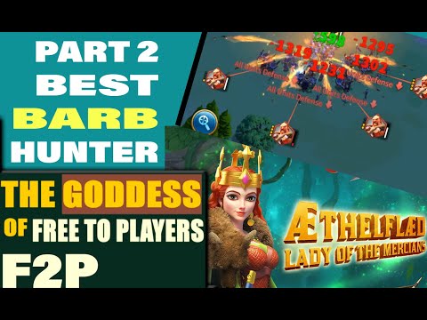Rise of Kingdoms Aethelflaed Part 2 - Best barb hunter who SAVES ALOT ACTION POINTS through AOE