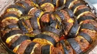 Fırında Köfteli Patlıcan Kebabı