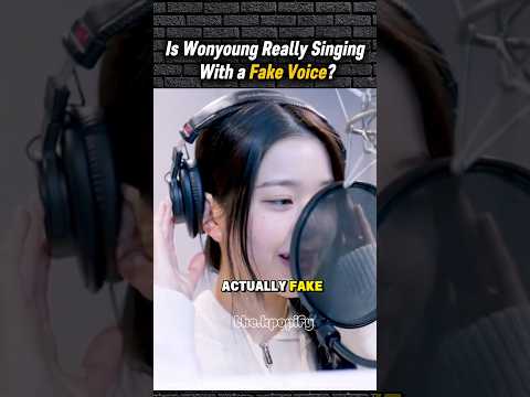 Is Wonyoung’s Voice Real or Totally Fake?! #KPOP #shorts #wonyoung