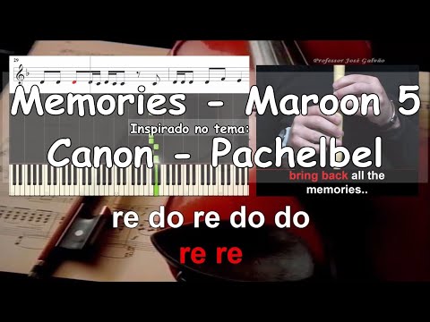 Memories Maroon 5 Inspirado no Cânone em RE de Pachelbel Educacao Musical Jose Galvao