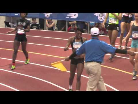 Girls 60m Hurdles Prelim Heat 6 - New Balance Nationals Indoor 2014