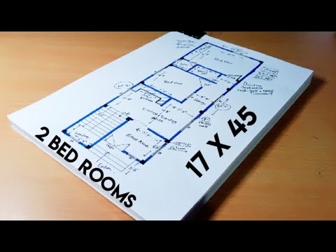 17 x 45 house plans design