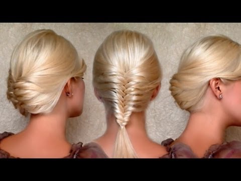French fishtail braid and Christmas, New Year's eve...