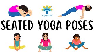 Easy Seated Yoga Poses for Kids | Improve Flexibility | Beginner Yoga for Children | Yoga Guppy