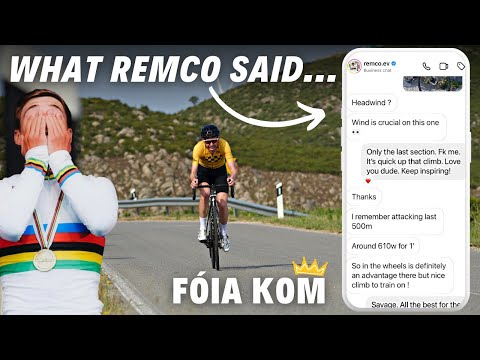 Remco DM’d Me! - KOM Battle Vs Pro Race Summit Finish (Volta Algarve) // 7km at 6%