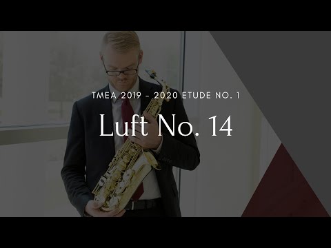 2019 - 2020 TMEA All-State Saxophone Etude No. 1 || James Barger, Saxophone