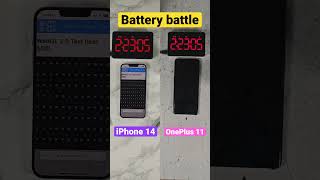 iPhone 14 vs OnePlus 11 battery battle!